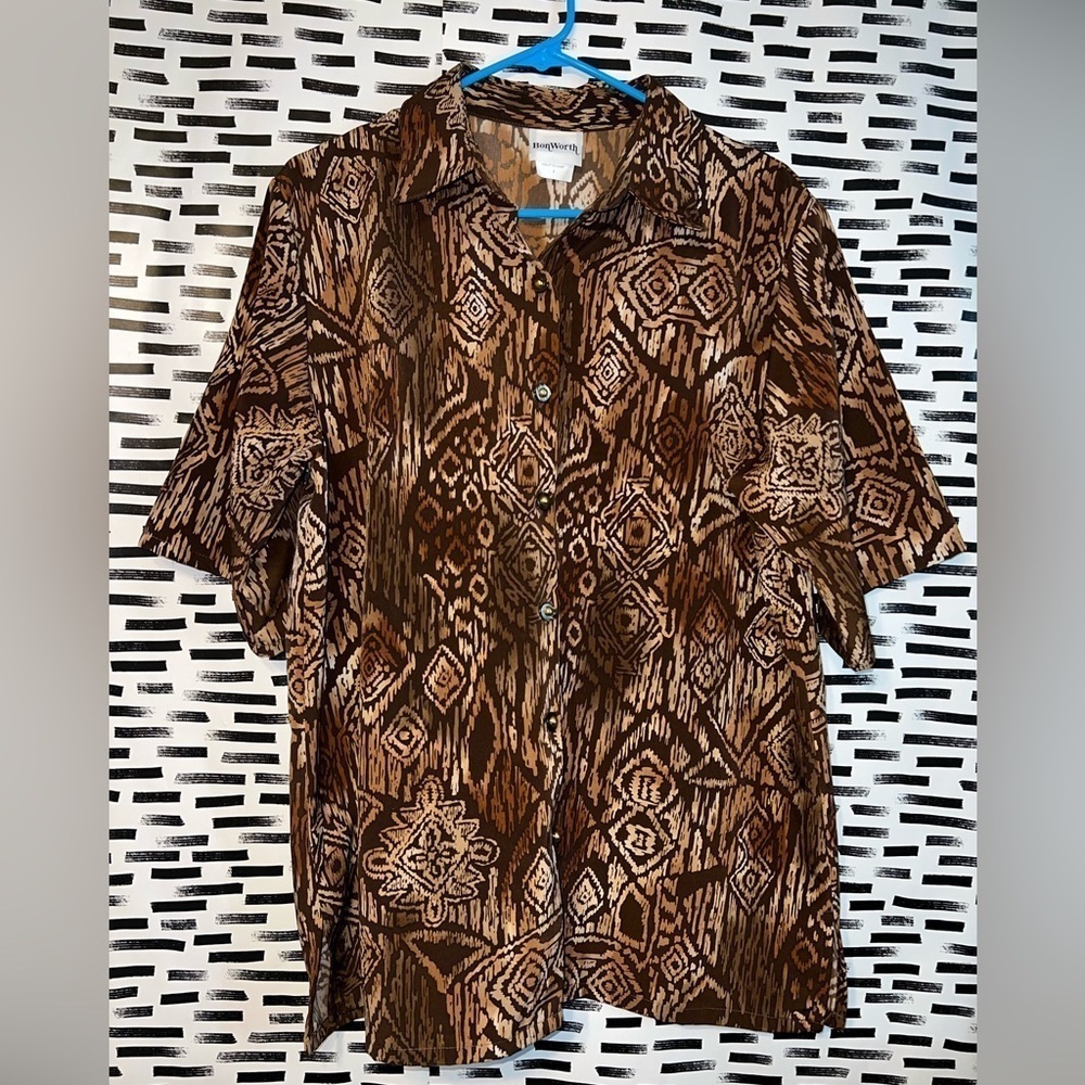 Vintage Bon Worth Top| Size Large